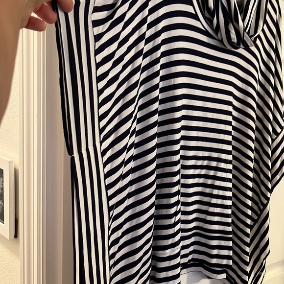 Blue by Saks Fifth Avenue striped poncho - Picture 3 of 8